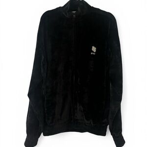 Black velvet jacket